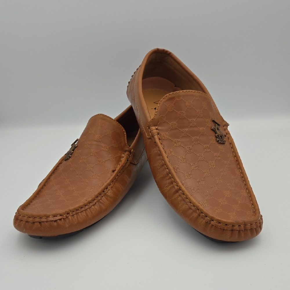 Beverly Hills Polo Club Cass Loafers – Tan Slip‑On Dress Shoe – Men’s 13